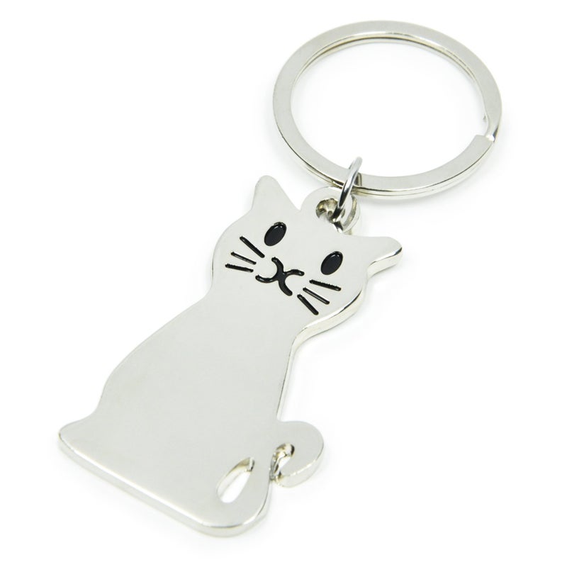 Elechobby Interesting Keyring Keychain (Cat shape) - Image 1